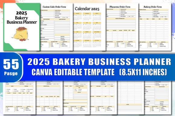 2025 Bakery Business Planner: A Comprehensive Guide to Organizing Your Bakery