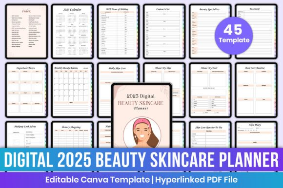 2025 Digital Beauty Skincare Planner Kdp: Your Ultimate Guide to Organized Self-Care
