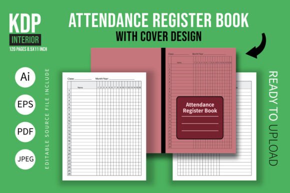 Attendance Register Book with Cover: A Strategic Tool for KDP Sellers