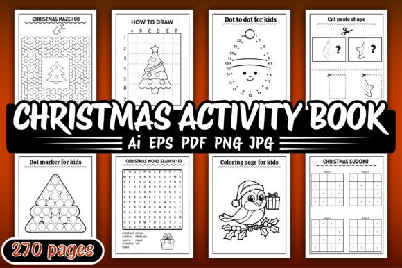 Christmas Activity Book for Kids - KDP