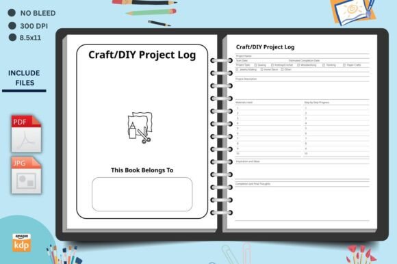 Craft DIY Project Log Kdp Interior: A Must-Have Tool for Creative Professionals