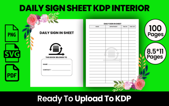 DAILY SIGN in SHEET KDP INTERIOR: A Versatile Tool for Your Creative and Business Needs