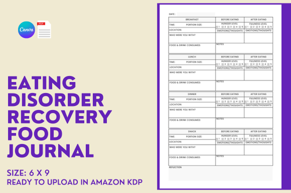 Eating Disorder Recovery Food Journal
