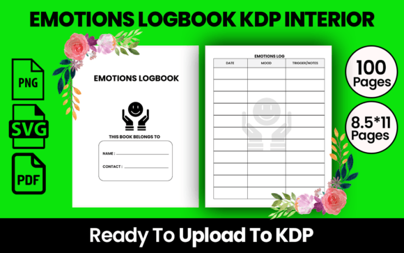 EMOTIONS LOGBOOK KDP INTERIOR: A Practical Tool for Reflective Journaling