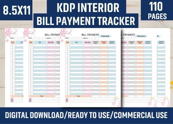 Master Your Finances with the Bill Payment Tracker Notebook