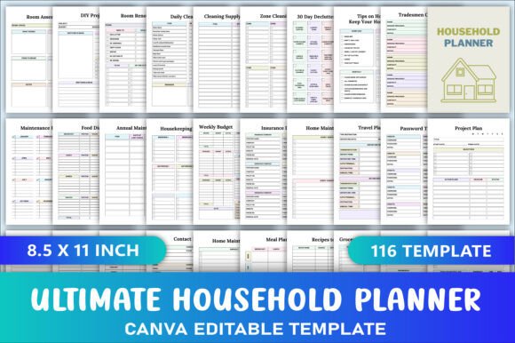 Maximize Productivity with the Editable Ultimate Household Planner