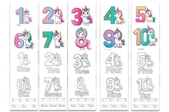 Number Tracing Worksheets 1-10
