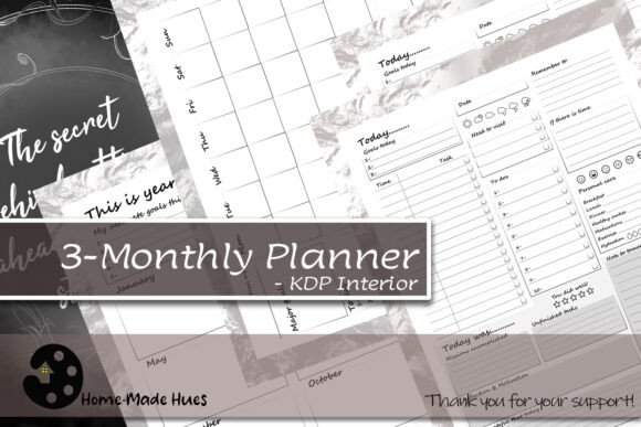 Three-monthly Planner - KDP Interior