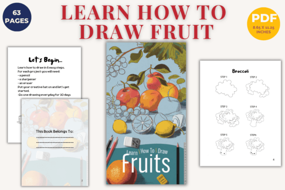 Unlock Your Creativity with the 🍎 Learn How to Draw Fruit Journal 🍇