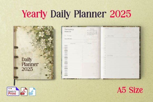 Yearly Daily Planner 2025 Weekly Planner: Plan Your Best Year Yet